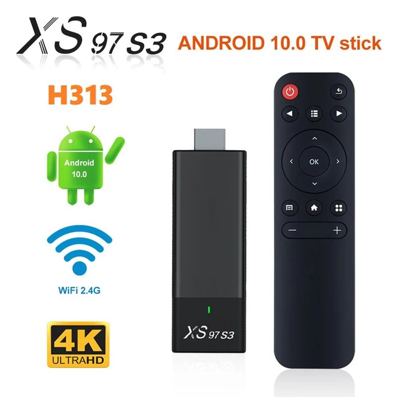 HOT-XS97 S3 Ʈ TV ƽ  ڽ, H313 ͳ HDTV, 4K HDR TV ű, 2.4G, 5.8G,  , ȵ̵ 10 ̵ ÷̾